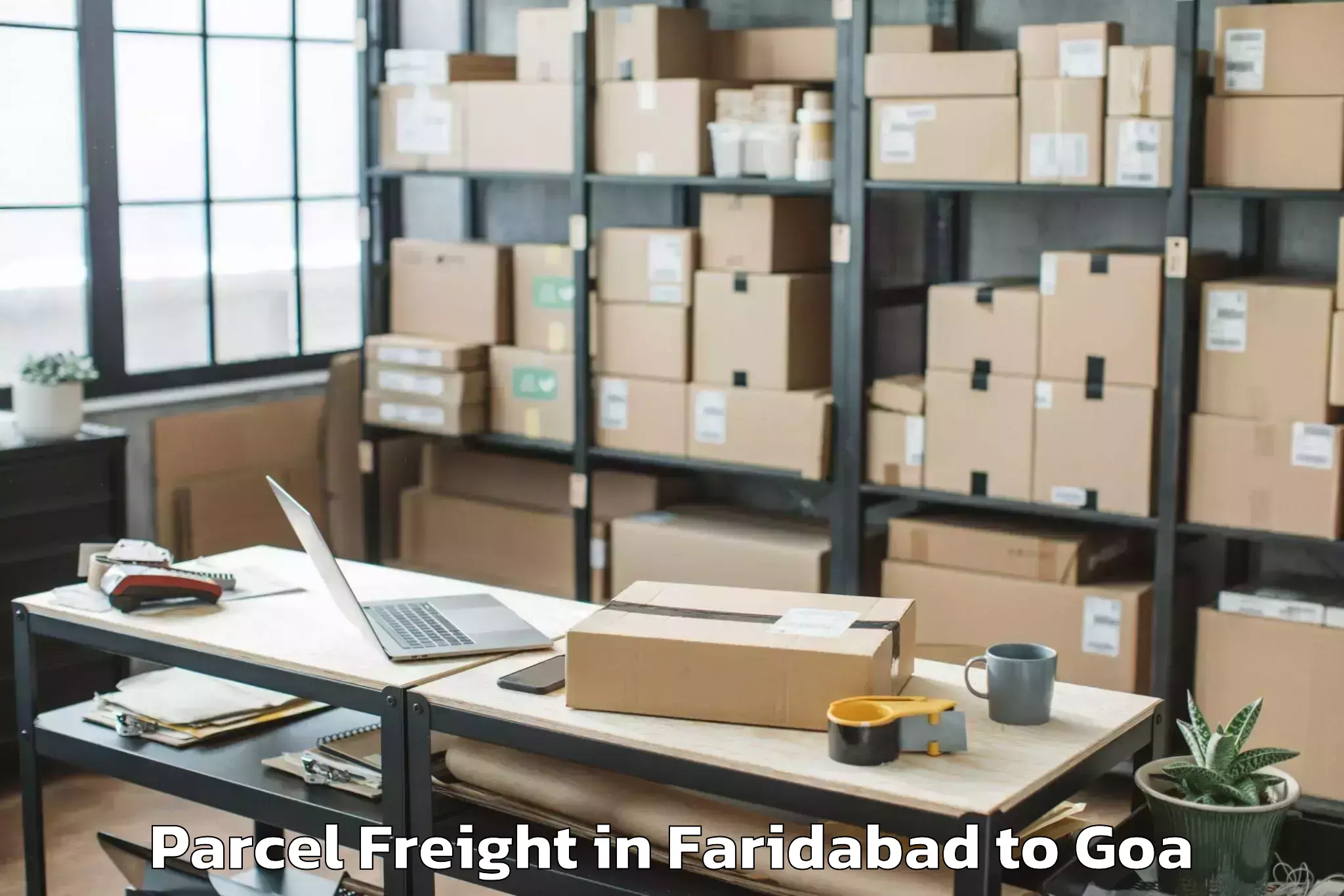 Faridabad to Cortalim Parcel Freight Booking